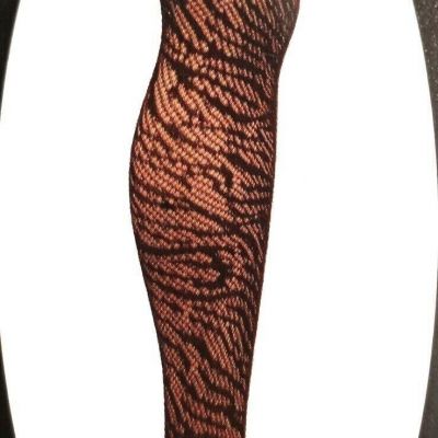 NEW Chatties Legwear Womens Open Work Fishnet Tights BLACK One Size Fits All